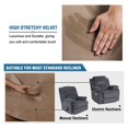 thumbnail image 3 of EIGTHTAIL Housse Extensible en Velours pour Fauteuil Inclinable 1 Pce Housse Douce pour Fauteuil Inclinable Housse de Fauteuil Inclinable Protecteur pour Fauteuil Inclinable - Bleu Paon, 3 of 7