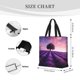 thumbnail image 3 of Balery Lavender Field Sunset Bolsa de Mano para Mujeres con Cremallera, Bolsa de Gimnasio con Compartimentos, Bolsa para Laptop, Bolsa para Trabajo, 3 of 7