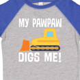 thumbnail image 4 of Inktastic My Pawpaw Loves Me Grandson Construction Truck Boys Toddler T-Shirt, 4 of 5
