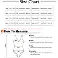 thumbnail image 4 of YWDJ Clearance Womens Bathing Suits One Piece Monokini Romper Solid Tummy Control Swimsuits for Women Plus Size Bathing Suit for Women Bathing Suit for Women Tummy Control 40-Red S, 4 of 9