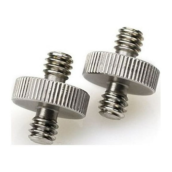 Monyance 1/4" male to 1/4" male conversion screw 2pcs 1/4" Male to 1/4" Male Threaded Screw Adapters for Camera Tripod /Flash Mount Holder Stand(0.79X0.59X0.59Inches)