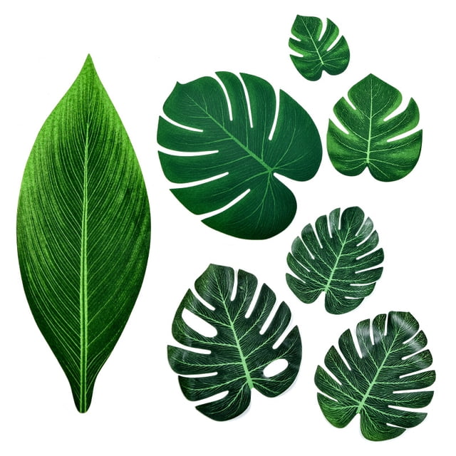 Bandera decorativa de hoja de tortuga deshuesada para fiesta hawaiana, hoja de tortuga tropical, simulación de hoja de tortuga