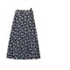 thumbnail image 1 of Falda midi de corte A con cintura alta y estampado floral bohemio para mujer Azul marino XL ER, 1 of 4