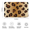 thumbnail image 3 of Gold and Brown Of Leopard Print Bathroom Rugs Mat,Non Slip Microfiber Bathroom Rug,Rubber Backing,Soft Bathroom Mats for Bathroom Floor,Tub and Shower,17x27in(43x68cm), 3 of 5