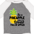 thumbnail image 4 of Inktastic Be a Pineapple In a World Full of Apples Boys or Girls Long Sleeve Baby Bodysuit, 4 of 5