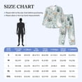 thumbnail image 4 of Fotbe Goose and Doodle Flowers Pattern Long Sleeve Pajama Set for Men,Sleepwear Set,2-piece Loungewear Set,Soft PJs Comfy Nightwear with Pockets-X-Large, 4 of 7