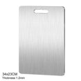 thumbnail image 2 of Stainless Steel Chopping Boards Rustproof Heavy Duty Kneading Boards Double Sided Non-Slip Fruits Vegetable Cut Boards, 2 of 5