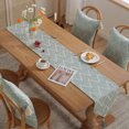 thumbnail image 5 of Mantel de mesa de comedor con patrón ondulado de 13 x 70 pulgadas, adecuado para café, mesa auxiliar larga de granja, mesa de té/café de cocina alta, decoración de restaurante para fiestas, 5 of 5