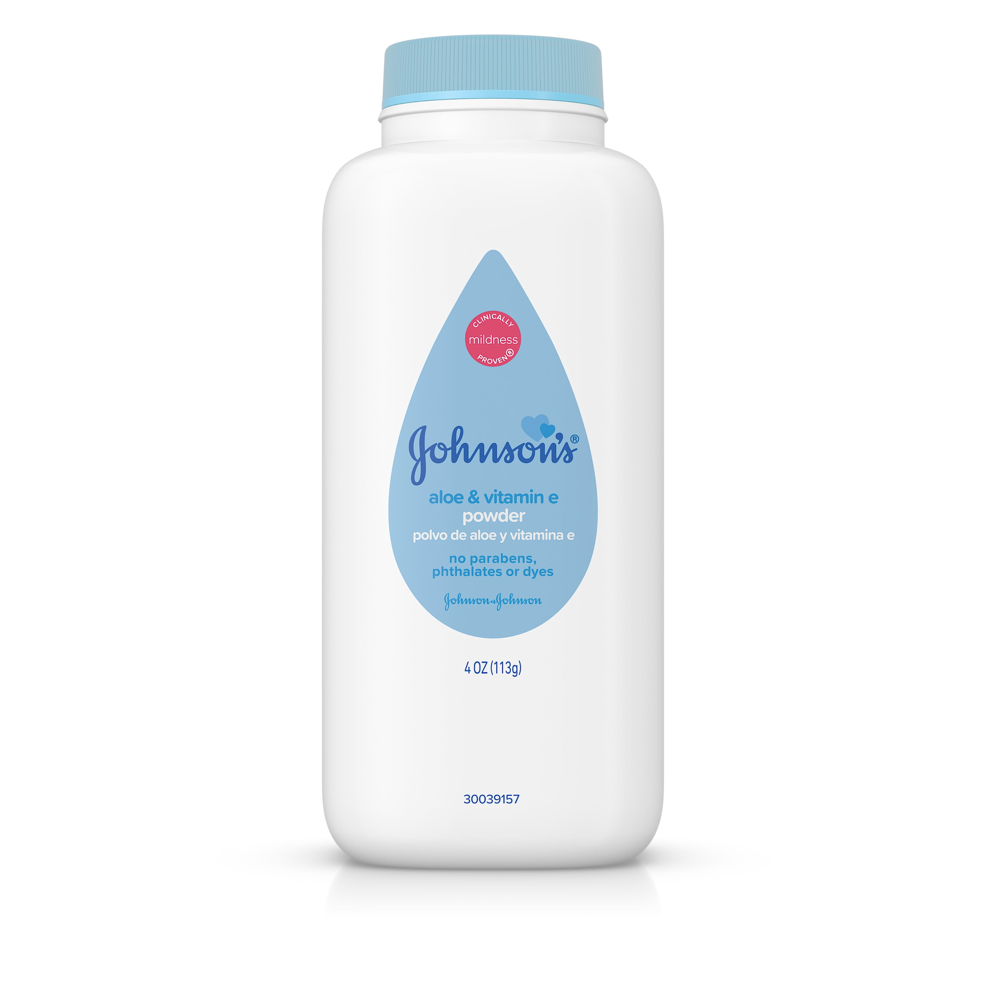 Johnson's Baby Powder with Naturally Derived Cornstarch, Aloe Vera