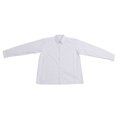 thumbnail image 3 of Camisas de manga larga para hombre, cuello vuelto, cómodas, profesionales, para oficina, negocios, color blanco, XXL, 3 of 15