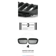 thumbnail image 3 of Front Kidney Grille Grills for BMW F48 X1 2020-2021 Black&Silver, 3 of 3