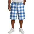 thumbnail image 3 of Resicozy Mens Plaid Shorts Casual Fashion Shorts Summer Beach Elastic Waist Drawstring Shorts with Pockets Light Blue L, 3 of 5