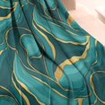 thumbnail image 3 of Teal Gold Marble Pattern Blanket,Comfortable Soft Flannel Throw Blanket,All Season,Warm Lightweight Blankets for Sofa Bed Couch Living Room Chair,30"x40", 3 of 4