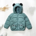 thumbnail image 2 of Fshinging Children'S Cute Panda Print Ears Matching Hooded Cotton-Padded Clothing Warm Long Sleeve Outwears Climbing Suit, 2 of 3