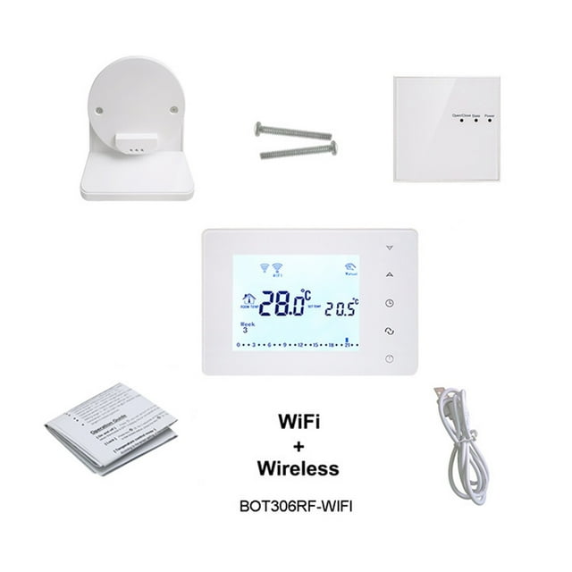 RF Wireless Thermostat Wifi Smart Temperature Controller For Gas Boiler Actuator Room Heating Work ,Easy to Install