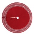 thumbnail image 4 of Falda de árbol de Navidad grande, decoración, alfombra base, alfombra de piso de Navidad de 122 cm Rojo, 4 of 7
