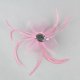 thumbnail image 4 of Feather Mesh Fascinator Pinza de cabellero Boda Ascot Races Tea Party Iglesia Sombrero Rosado Salvador Fascinador, 4 of 8