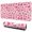 Breast Cancer Ribbon Butterfly Flower, variant on Breast Cancer Ribbon Butterfly Flower Extended Large Mouse Pad, Gaming Desk Pad with Non Slip Base & Stitched Edges, Smooth Polyester Gifts for Birthday Christmas Thanksgiving,31.5"x11.8"