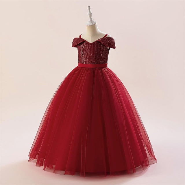 LOVZFMLL Robe d'Été Sans Manches à Col Rond Imprimée pour Filles
