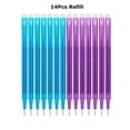 thumbnail image 1 of 0.7mm Magic Erasable Pen Press Gel Pen Set 8 Colors Erasable Refill Rod Gel Ink Stationery Retractable Pens Washable Handle Rod 7Sky blue-7Purple, 1 of 6