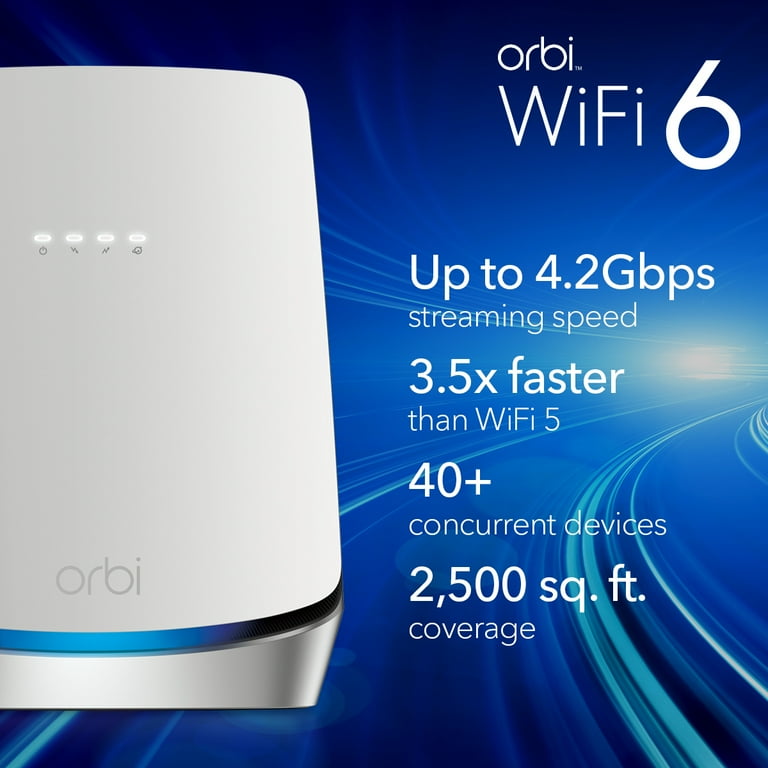 NETGEAR - Orbi AX4200 Tri-Band DOCSIS 3.1 Cable Modem + Mesh NETGEAR - Orbi AX4200 Tri-Band DOCSIS 3.1 Cable Modem + Mesh