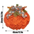 thumbnail image 2 of BKER Fall Pumpkin Wreath For Front Door 24" Autumn With Maple Leaves & Berries, 2 of 4