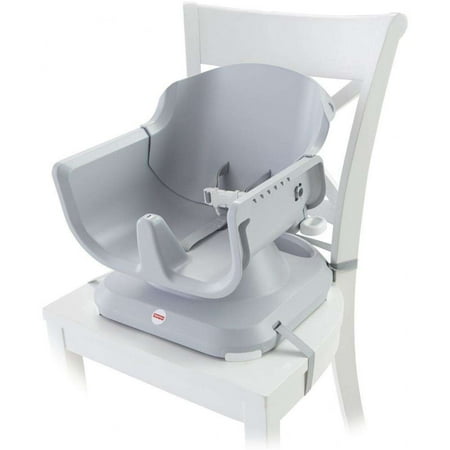 Fisher-Price SpaceSaver High Chair, Portable Baby to Toddler Dining Seat, Windmill