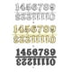 thumbnail image 3 of Eigraketly 6 uds 2CM reloj número placa árabe romano relojes números reloj Kit manos reemplazo oro plata sincronización diseño personalizado Accesorios para bloques patrón Plata, 3 of 6