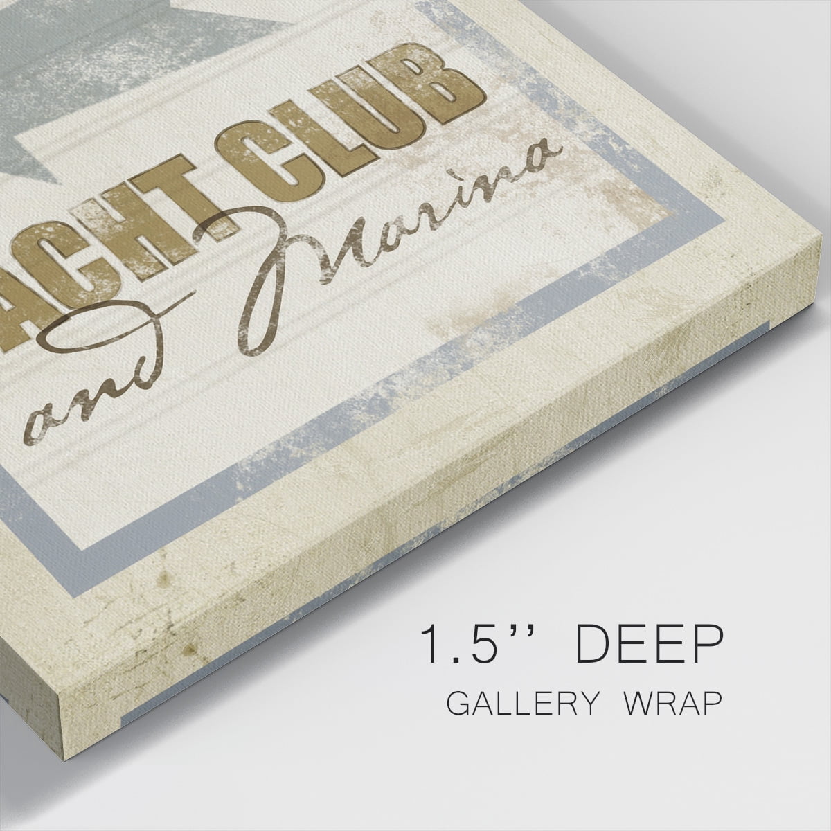 Wexford Home Beach Sign IX-Premium Gallery Wrapped Canvas, 32" x 32" - Ready to Hang