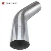 FORTLUFT Universal Mandrel Exhaust Bend Pipe 45 Degree Stainless Steel 2.5''/63.5mm