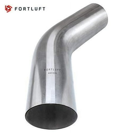 FORTLUFT Universal Mandrel Exhaust Bend Pipe 45 Degree Stainless Steel 2.5''/63.5mm