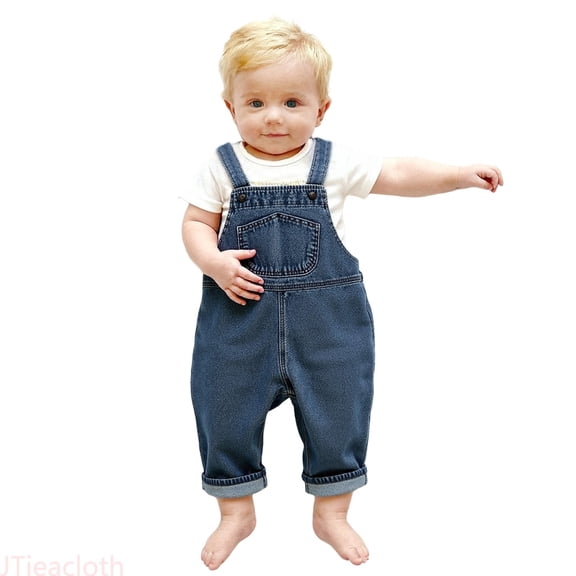 JTieacloth Jeans for Girls Baggy Stylish Girls Denim Overalls Versatile Casual Jumpsuit For Toddlers And Kids Soft Comfortable Durable Overalls With Adjustable Straps,Sizes 2-3 Years