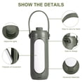 thumbnail image 3 of Eurhowing LED Camping Lantern with Flashlight, 10000mAh Rechargeable Foldable Tent Lamp, Outdoor Waterproof Emergency Light for Hurricane, Outages, Gray, 3 of 15