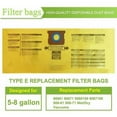 thumbnail image 3 of Type H 9067100 Vacuum Filter Bags Replacement for Shop Vac 5-8 Gallon Vacuums,Replace Part 90671 9067100, 3 of 6