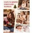 thumbnail image 5 of Womens Fuzzy Socks Cozy Fluffy Winter Slipper Socks with Grippers ,UNEEI Warm Thick Animal Pattern Non-Slip Winter House Socks, Size 5-10, 5 of 7