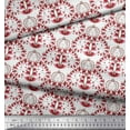 thumbnail image 3 of Soimoi Velvet Fabric Floral,Fish & Deer Artistic Decor Fabric Printed Yard 58 Inch Wide, 3 of 3