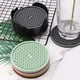 thumbnail image 3 of 10*10cm (Grey Set of 6 Silicone Coasters, Coasters for Drinks, Deep Grooves, Absorbent, Protect Furniture From Damage, Large Floor Mat, 3 of 5