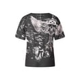 thumbnail image 3 of Springcmy Y2K Fairy Grunge Skull Shirts for Women Teens Girls Punk Graphic Baggy Tee Shirts Tops Halloween Clothes, 3 of 7