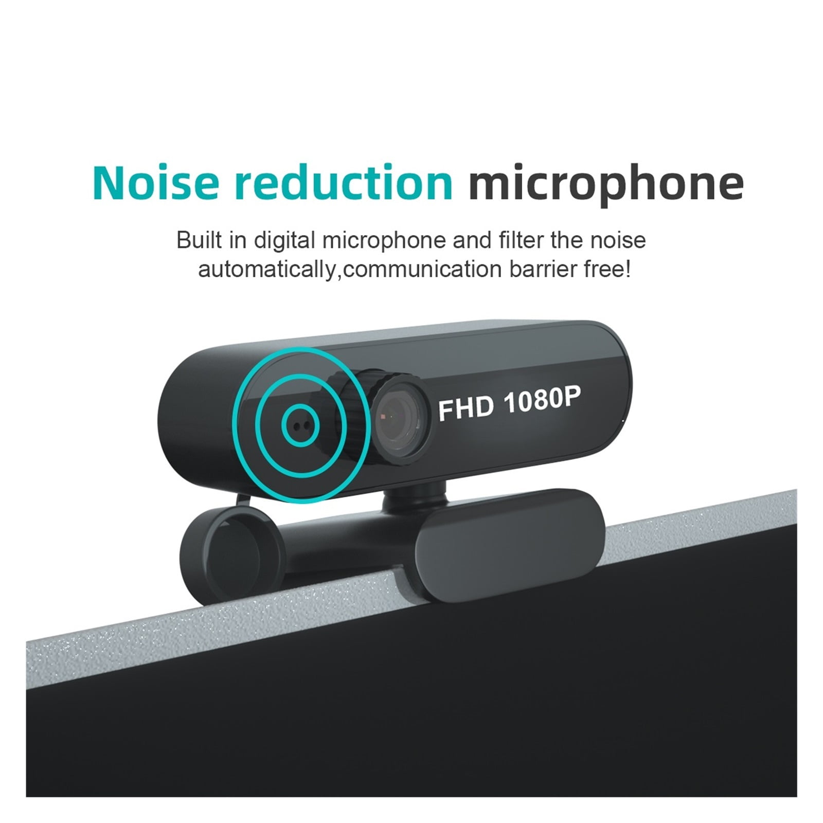 1080P USB Webcam Wide Angle Noise Reduction For PC Laptop Video Conference Online Study Live Boardcast Webcam Camera ,HD Video