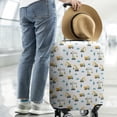 thumbnail image 2 of Cartoon Construction Vehicles Cranes White Pattern Luggage Cover Fashion Suitcase Cover Baggage Covers Fit 25-28 Inch Luggage (Go Travel), 2 of 5