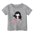 thumbnail image 2 of Girls Shirts Size 14-16 Animal Print Short Sleeve Basic Layering Tee Baggy Back To School Outfits for Girls Birthday Girl Clothes, 2 of 3