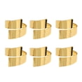thumbnail image 2 of Servilletero de Metal Matsuzay 6 Piezas Oro, 2 of 6
