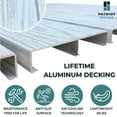 thumbnail image 3 of Patriot Docks Low Profile Floating Dock Platform with Gray Aluminum Decking (10947), 3 of 9