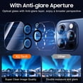 thumbnail image 4 of [2+2Pack]For iPhone 15 Pro Screen Protector with Camera Lens Protector Dynamic Island Compatible Case Friendly Tempered Glass Film [9H Hardness] Designed for iPhone 15 Pro (6.1 Inch), 4 of 9