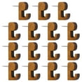 thumbnail image 1 of OULII 20 Pcs Goupilles Décoratives en Acier Inoxydable Marron pour Bureau, 1 of 8
