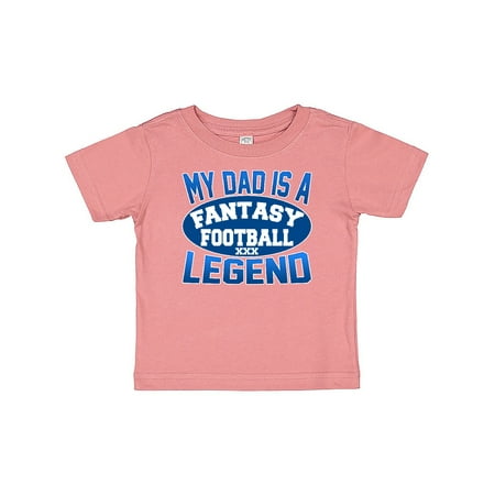 

Inktastic My Dad Is A Fantasy Football Legend Gift Baby Boy or Baby Girl T-Shirt