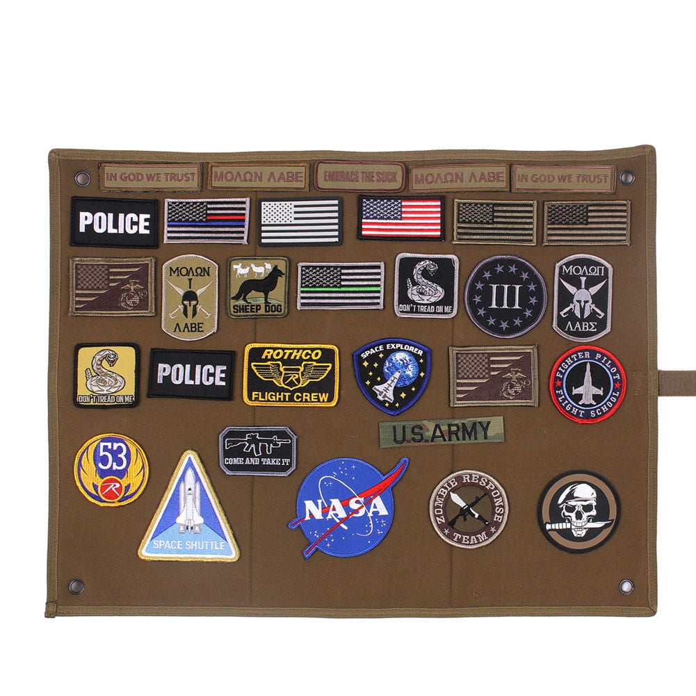 Hanging Roll-Up Morale Patch Board