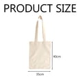 thumbnail image 5 of Bolsas de lona, bolsas de lona en blanco reutilizables multiusos para usar como bolsas de supermercado, bolsas de compras, bolsas de bricolaje, 5 of 5