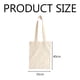 thumbnail image 5 of Bolsas de lona, bolsa de lona en blanco reutilizable multiusos para bolsas de comestibles, bolsas de compras, bolsas de bricolaje, 5 of 5