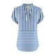 thumbnail image 5 of Vestidos Casuales Para Mujer, Blusas De Mujer De Moda Camiseta informal de manga corta con cuello en V y botones para mujer, 5 of 5